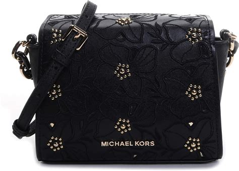 Michael Kors Sofia Small Leather Perforated Floral Studded 